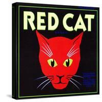 Villa Park, California, Red Cat Brand Citrus Label-Lantern Press-Stretched Canvas