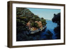 Villa, Portofino, from Hotel Picolo, Liguria, 1998-Trevor Neal-Framed Giclee Print