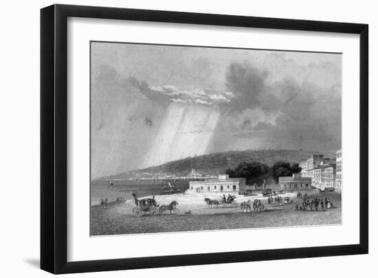 Villa Reale, Naples, Italy, 19th Century-J Poppel-Framed Giclee Print