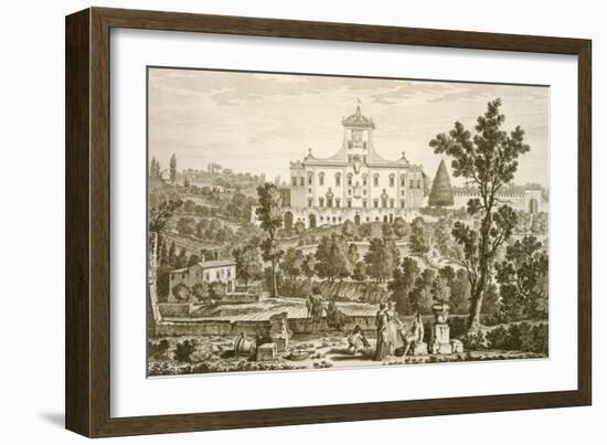 Villa Ricci at Pozzolatico-Giuseppe Zocchi-Framed Giclee Print