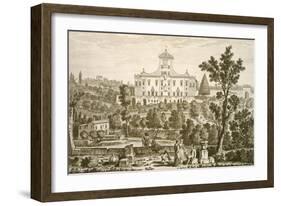 Villa Ricci at Pozzolatico-Giuseppe Zocchi-Framed Giclee Print