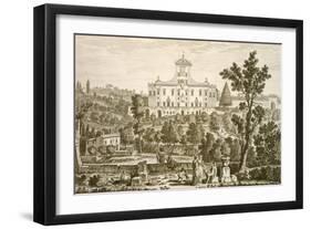 Villa Ricci at Pozzolatico-Giuseppe Zocchi-Framed Giclee Print