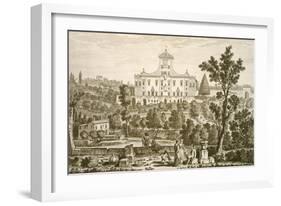 Villa Ricci at Pozzolatico-Giuseppe Zocchi-Framed Giclee Print