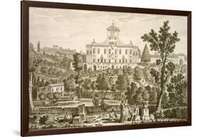 Villa Ricci at Pozzolatico-Giuseppe Zocchi-Framed Giclee Print