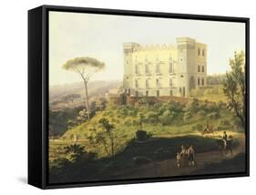 Villa Ruffo in Capodimonte-Salvatore Fergola-Framed Stretched Canvas