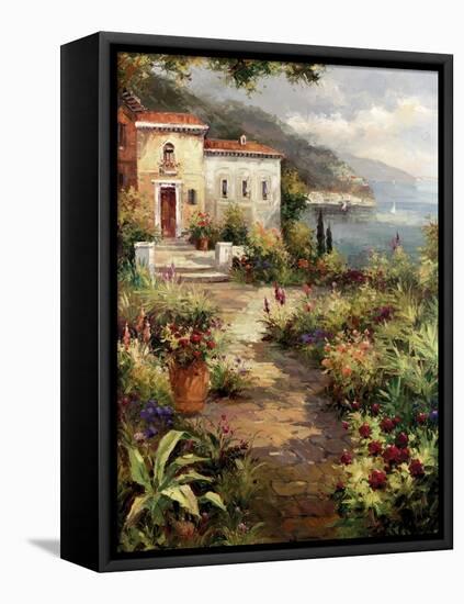 Villa's Garden Path-Peter Bell-Framed Stretched Canvas