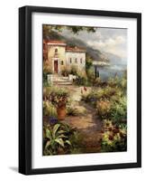 Villa's Garden Path-Peter Bell-Framed Art Print