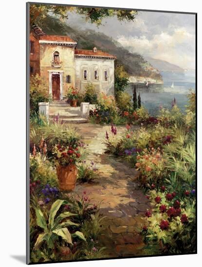 Villa's Garden Path-Peter Bell-Mounted Art Print