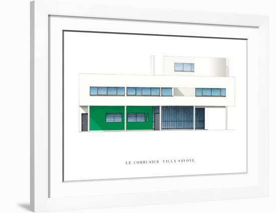 Villa Savoye, Paris-Le Corbusier-Framed Art Print