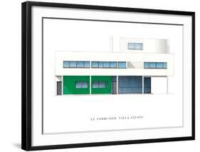 Villa Savoye, Paris-Le Corbusier-Framed Art Print