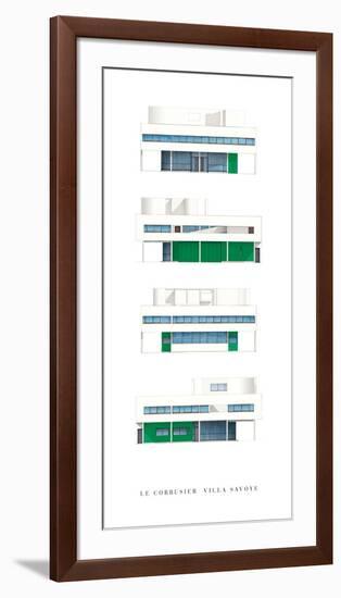 Villa Savoye, Paris-Le Corbusier-Framed Art Print