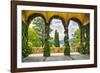 Villa Terrace at Lake Como Italy-George Oze-Framed Photographic Print