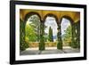 Villa Terrace at Lake Como Italy-George Oze-Framed Photographic Print