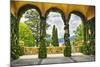 Villa Terrace at Lake Como Italy-George Oze-Mounted Photographic Print