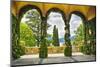 Villa Terrace at Lake Como Italy-George Oze-Mounted Photographic Print