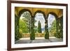 Villa Terrace at Lake Como Italy-George Oze-Framed Photographic Print