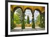 Villa Terrace at Lake Como Italy-George Oze-Framed Photographic Print