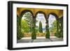 Villa Terrace at Lake Como Italy-George Oze-Framed Photographic Print