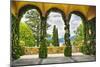 Villa Terrace at Lake Como Italy-George Oze-Mounted Photographic Print