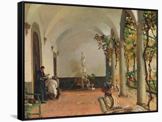 'Villa Torre Galli The Loggia', 1910-John Singer Sargent-Framed Stretched Canvas