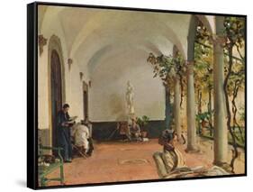 'Villa Torre Galli The Loggia', 1910-John Singer Sargent-Framed Stretched Canvas