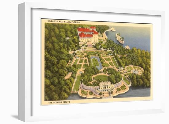 Villa Viscaya, Miami, Florida-null-Framed Art Print