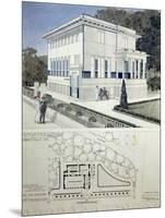 Villa Wagner, Vienna, Design Showing the Exterior of the House, Built of Steel and Concrete 1913-Otto Wagner-Mounted Giclee Print