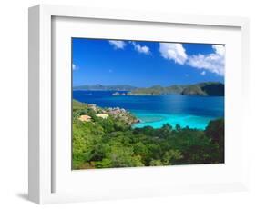 Villa with a View, Saint John, US Virgin Islands-George Oze-Framed Photographic Print