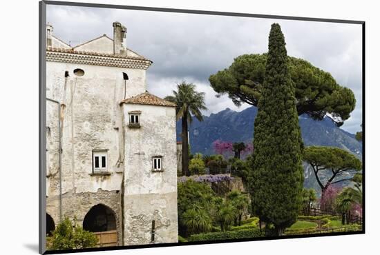 Villa with Garden, Ravello, Amalfi Coast, Italy-George Oze-Mounted Photographic Print