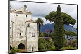 Villa with Garden, Ravello, Amalfi Coast, Italy-George Oze-Mounted Photographic Print