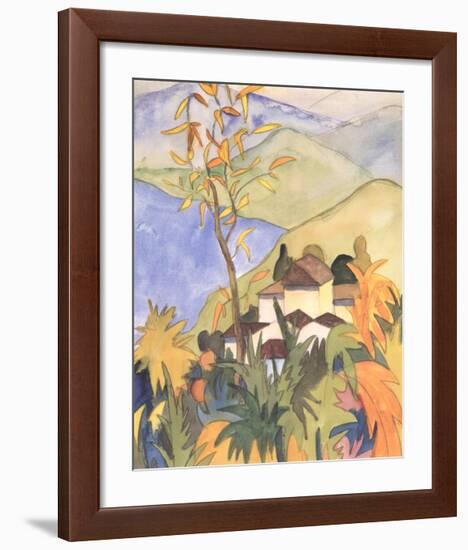 Village Above the Lake-Herman Hesse-Framed Collectable Print