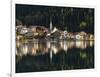 Village Alleghe at Lago di Alleghe at the foot of mount Civetta, Dolomites, Veneto, Italy-Martin Zwick-Framed Photographic Print