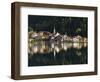 Village Alleghe at Lago di Alleghe at the foot of mount Civetta, Dolomites, Veneto, Italy-Martin Zwick-Framed Photographic Print