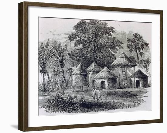 Village Along the Banks of the Niger-null-Framed Giclee Print