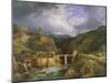 Village and Bridge of Crevola on the Road from Simplon to Domodossola, 1832 (Oil on Canvas)-Jean Charles Joseph Remond-Mounted Giclee Print