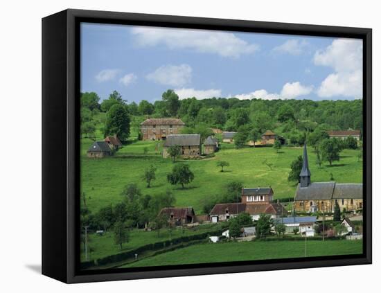 Village and Farms of Camembert, Famous for Cheese, in Basse Normandie, France, Europe-Woolfitt Adam-Framed Stretched Canvas