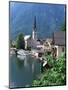 Village and Lake, Hallstatt, Austrian Lakes, Austria-Jean Brooks-Mounted Photographic Print