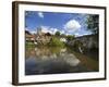 Village and Medieval Bridge over the River Medway, Aylesford, Near Maidstone, Kent, England, UK-Stuart Black-Framed Photographic Print