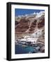 Village and Port, Oia, Santorini, Cyclades, Greek Islands, Greece, Europe-Sakis Papadopoulos-Framed Photographic Print