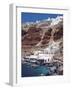 Village and Port, Oia, Santorini, Cyclades, Greek Islands, Greece, Europe-Sakis Papadopoulos-Framed Photographic Print