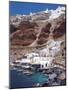 Village and Port, Oia, Santorini, Cyclades, Greek Islands, Greece, Europe-Sakis Papadopoulos-Mounted Photographic Print