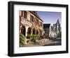 Village and Ruins of Abbey, Longpont, Picardie (Picardy), France-John Miller-Framed Photographic Print