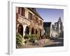 Village and Ruins of Abbey, Longpont, Picardie (Picardy), France-John Miller-Framed Photographic Print