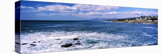 Village at the waterfront, Cambria, San Luis Obispo County, California, USA-null-Stretched Canvas