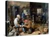Village Barber-Surgeon-Adriaen Brouwer-Stretched Canvas