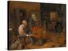 Village Barber-Adriaen Brouwer-Stretched Canvas