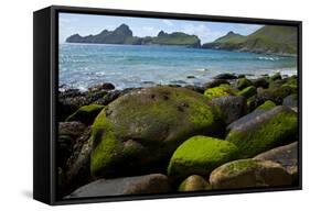 Village Bay Coast, St. Kilda, Outer Hebrides, Scotland, UK, June 2009-Muñoz-Framed Stretched Canvas