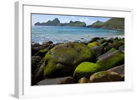 Village Bay Coast, St. Kilda, Outer Hebrides, Scotland, UK, June 2009-Muñoz-Framed Photographic Print