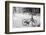 Village Bicycle (b/w)-Erin Clark-Framed Art Print