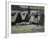 Village Breton Sous la Neige-Paul Gauguin-Framed Giclee Print